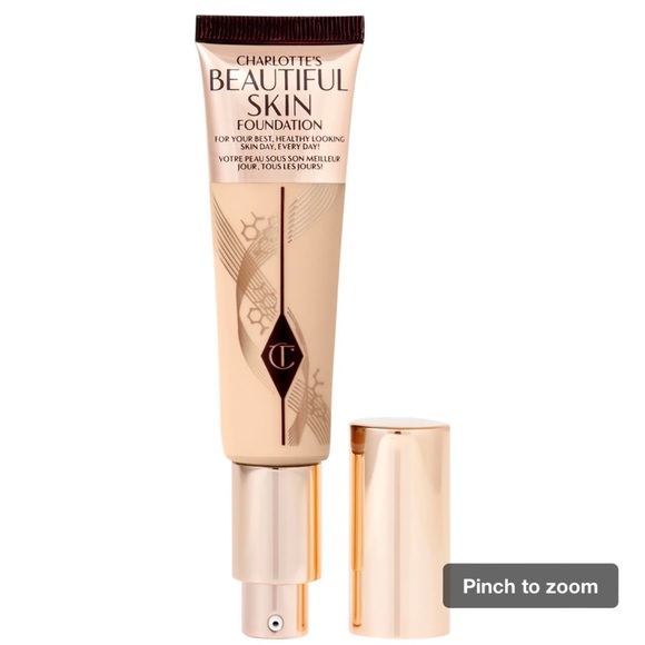 Charlotte Tilbury Other - CHARLOTTE TILBURRY BEAUTIFUL SKIN 4 WARM SKIN MEDIUM COVER LIQUID FOUNDATION